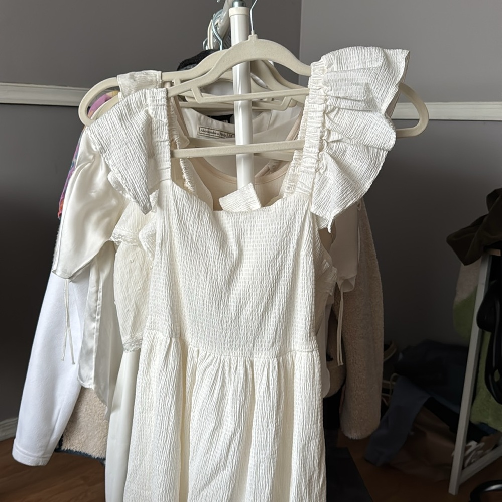 White milk maid dress